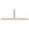 Ekena Millwork Portland Smooth Timber Gable Bracket, Douglas Fir, 84"W x 45"H x 1 1/2"D x 5 1/2"F, 13/12 Pitch GBW084X45X0206POR00SDF - alternate 2